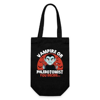 Vampire Or Phlebotomist You Decide... - Gift Bag for Bottles - black - Front