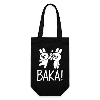 Sortez du contact social inutile Baka Anime - Sac à bouteille - noir - Devant