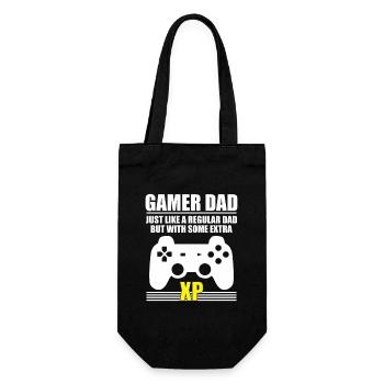 Gamer Dad - Gift Bag for Bottles - black - Front