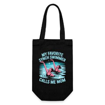 Synchronschwimmen Kunstschwimmen Wassersport - Geschenkbeutel für Flaschen - Schwarz - Vorne