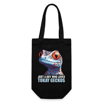 Tokay-Geckos Tokay-Gecko - Geschenkbeutel für Flaschen - Schwarz - Vorne
