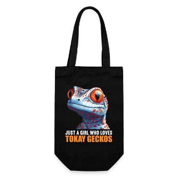 Tokay-Geckos Tokay-Gecko - Geschenkbeutel für Flaschen - Schwarz - Vorne