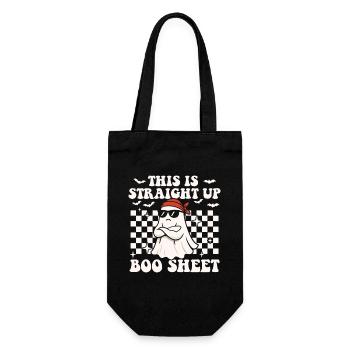 C’est carrément Boo Sheet Funny Ghost - Sac à bouteille - noir - Devant