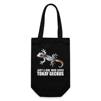Tokay-Geckos Tokay-Gecko - Geschenkbeutel für Flaschen - Schwarz - Vorne