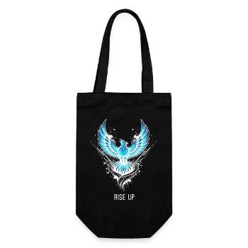 Rise Up Phoenix Glowing Fantasy Motif - Gift Bag for Bottles - black - Front