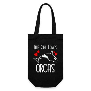Cette fille aime les orques - Sac à bouteille - noir - Devant