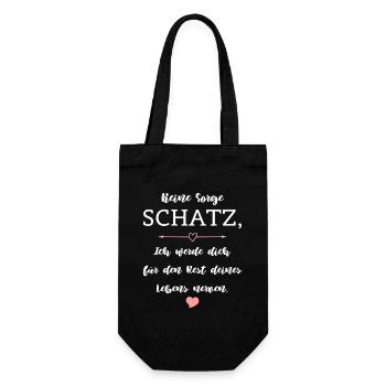 Humour Dire Relation Mariage Partenariat - Sac à bouteille - noir - Devant