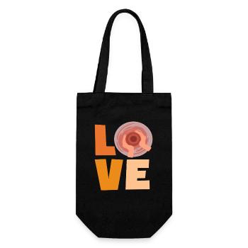 L’amour de la céramique pour les amateurs de poterie - Sac à bouteille - noir - Devant