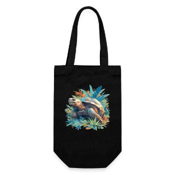 Tortoises Tortoise - Gift Bag for Bottles - black - Front