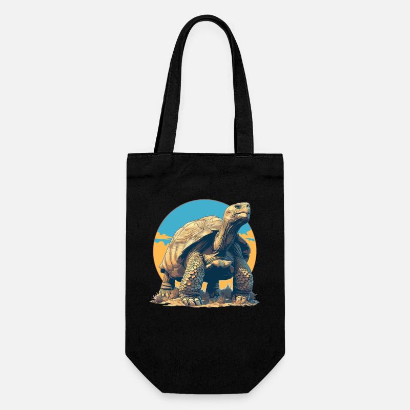 Tortoises Tortoise - Gift Bag for Bottles - black