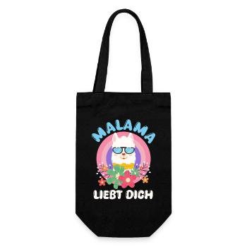 Bientôt maman MALAMA T'AIME Drôle - Sac à bouteille - noir - Devant