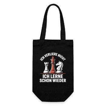Un joueur d’échecs professionnel apprend à nouveau - Sac à bouteille - noir - Devant