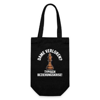 Chess Chess Pieces Checkers Chess Club Chess Master - Gift Bag for Bottles - black - Front