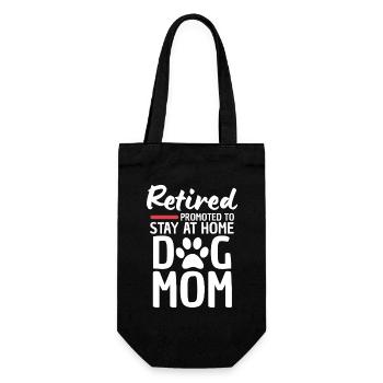 Retired Dog Mom Quote - Geschenkbeutel für Flaschen - Schwarz - Vorne