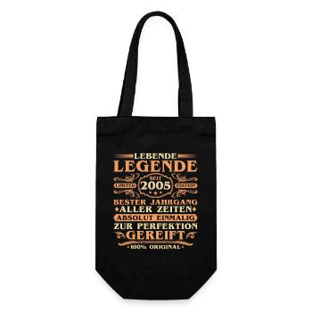 20ème anniversaire Né Millésime 2005 - Sac à bouteille - noir - Devant