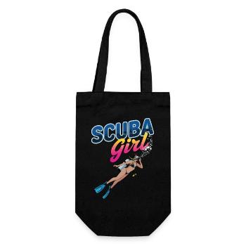 Conception de plongée sous-marine pour fille - Sac à bouteille - noir - Devant