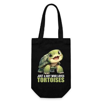 Tortoises Tortoise - Gift Bag for Bottles - black - Front