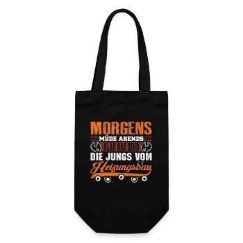 Heating Engineer Heating Construction Plumber Plumber - Gift Bag for Bottles - black - Front
