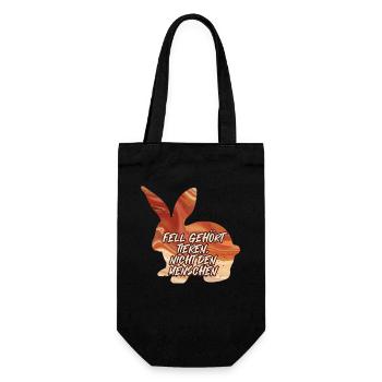 Bien-être animal LA FOURRURE APPARTIENT AUX ANIMAUX Plaisir - Sac à bouteille - noir - Devant
