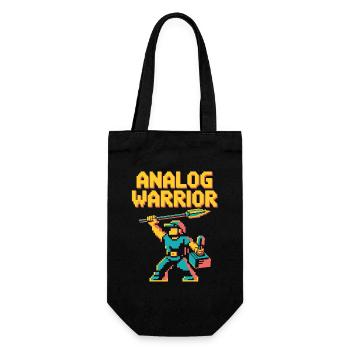 Guerrier analogique Pop Culture Rétro Jeu vidéo - Sac à bouteille - noir - Devant