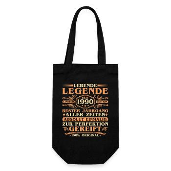 35ème Anniversaire Né Millésime 1990 - Sac à bouteille - noir - Devant
