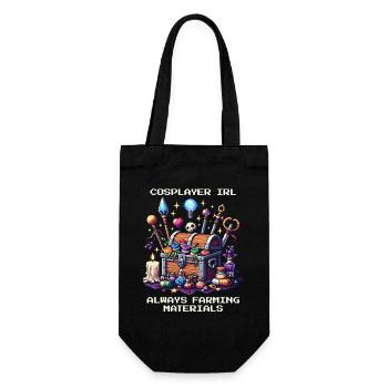 IRL cosplayers: always farm equipment | Cosplay - Gift Bag for Bottles - black - Front