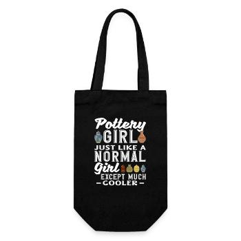 Töpfer Mädchen Viel Cooler Als Normal - Sac à bouteille - noir - Devant