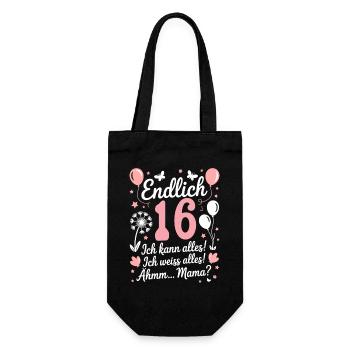 Enfin 16 anniversaire 16 ans cadeau fille - Sac à bouteille - noir - Devant