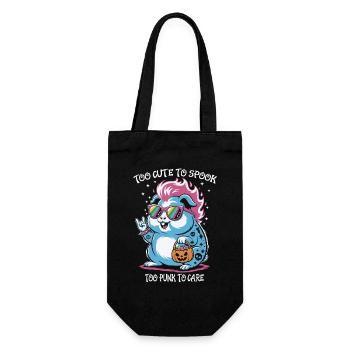 Hamster punk avec des lunettes de soleil pour Halloween - Sac à bouteille - noir - Devant