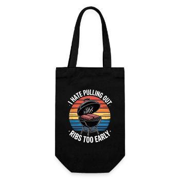 Je déteste arracher les côtes levées trop tôt BBQ grillen - Sac à bouteille - noir - Devant