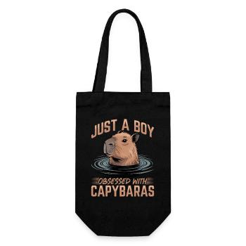 Drôle de Capybara - Sac à bouteille - noir - Devant