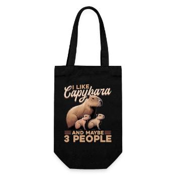 Drôle de Capybara - Sac à bouteille - noir - Devant