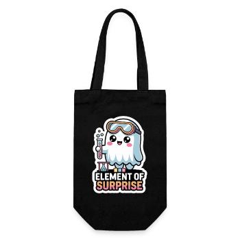 Costume d'Halloween de chimiste Chimie Professeur de chimie - Sac à bouteille - noir - Devant