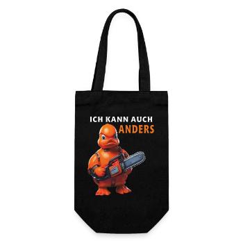 ICH KANN AUCH ANDERS - Geschenkbeutel für Flaschen - Schwarz - Vorne
