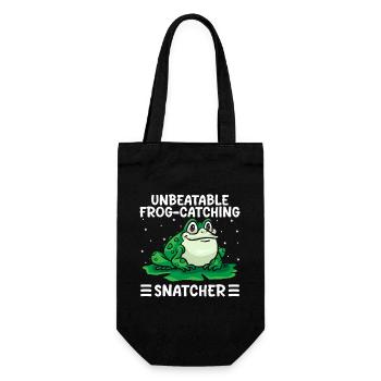 Frog Catcher Unbeatable Frog-Catching Snatcher - Geschenkbeutel für Flaschen - Schwarz - Vorne