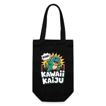 Kawaii Kaiju Pop Culture Esthétique Japonaise - Sac à bouteille - noir - Devant