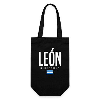 León Nicaragua Nicaraguan - Gift Bag for Bottles - black - Front