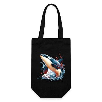Orca Killer Whale - Gift Bag for Bottles - black - Front