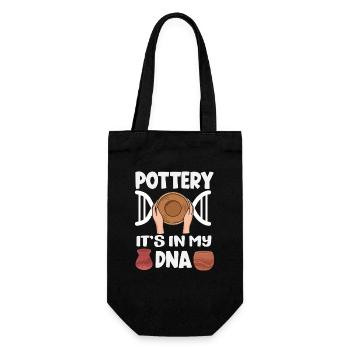 La poterie est dans mon ADN passion - Sac à bouteille - noir - Devant