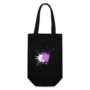 Des éclaboussures de couleur semblables à celles de l’aquarelle - Sac à bouteille - noir - Devant