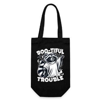 Ghost Raccoon : Boo-tiful Halloween Trouble - Sac à bouteille - noir - Devant