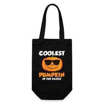 Der coolste Kürbis in der Charge Halloween - Geschenkbeutel für Flaschen - Schwarz - Vorne