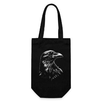 Raven, Crow, Bird, Raven Crow, Jackdaw, Black Raven - Gift Bag for Bottles - black - Front
