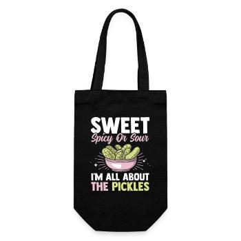 Aigre-doux épicé concombre Cadeau de Thanksgiving - Sac à bouteille - noir - Devant