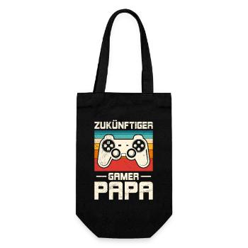 FUTURE GAMER DAD Retro Funny - Gift Bag for Bottles - black - Front