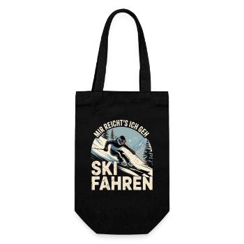 Après Ski Skiing Skiers Skiing - Gift Bag for Bottles - black - Front