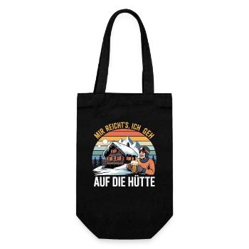 Après Ski Skiing Skiers Skiing - Gift Bag for Bottles - black - Front