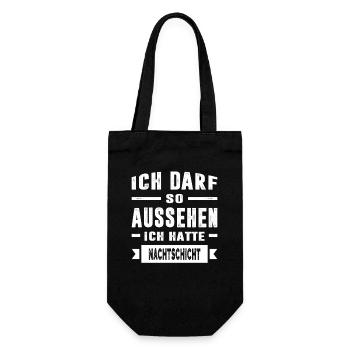 Funny Sayings Fun Outfits Irony Sarcasm - Gift Bag for Bottles - black - Front