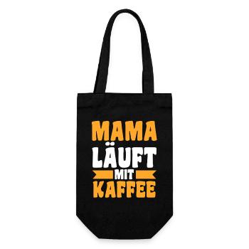 Vater Team Papa - Geschenkbeutel für Flaschen - Schwarz - Vorne