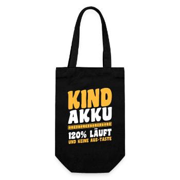 Mutter Team Mama - Geschenkbeutel für Flaschen - Schwarz - Vorne